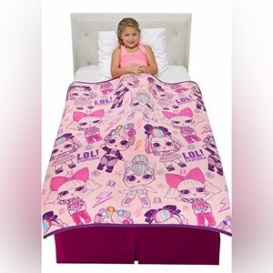 L.O.L. Surprise! Pink One-Piece Bedding super soft plush Blanket (62” X 90”)